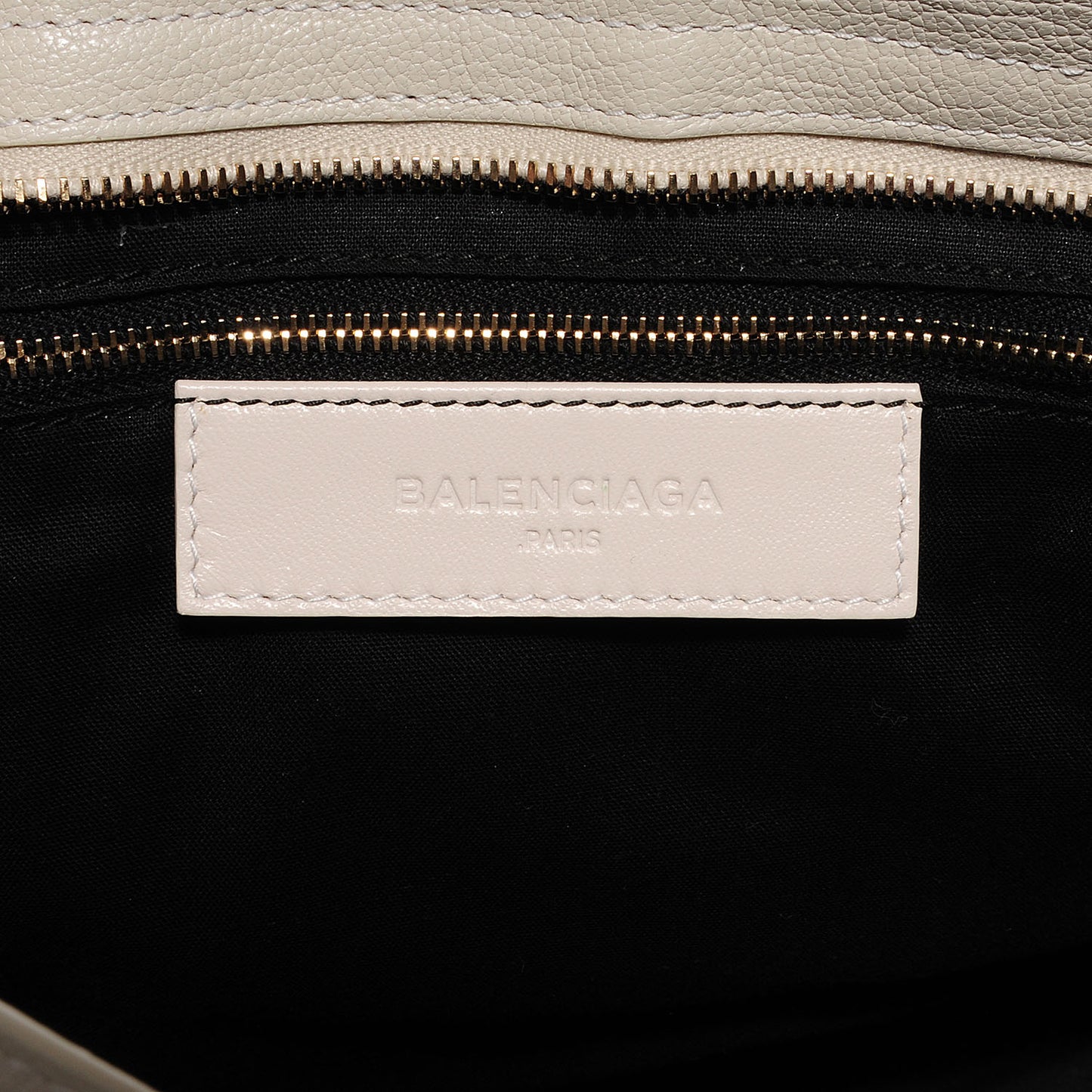 Chevre Gold Metallic Edge Hardware City Cream
