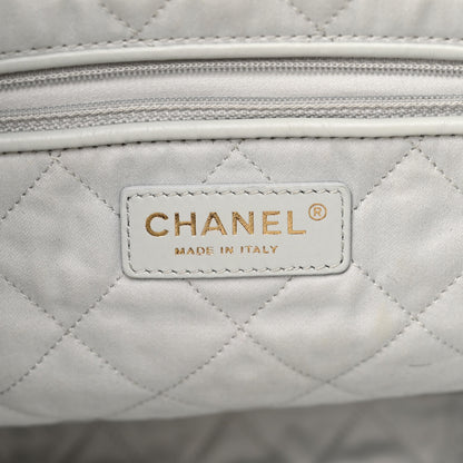 Chanel Shiny Calfskin Quilted Small 22 Light Blue 8 of 12