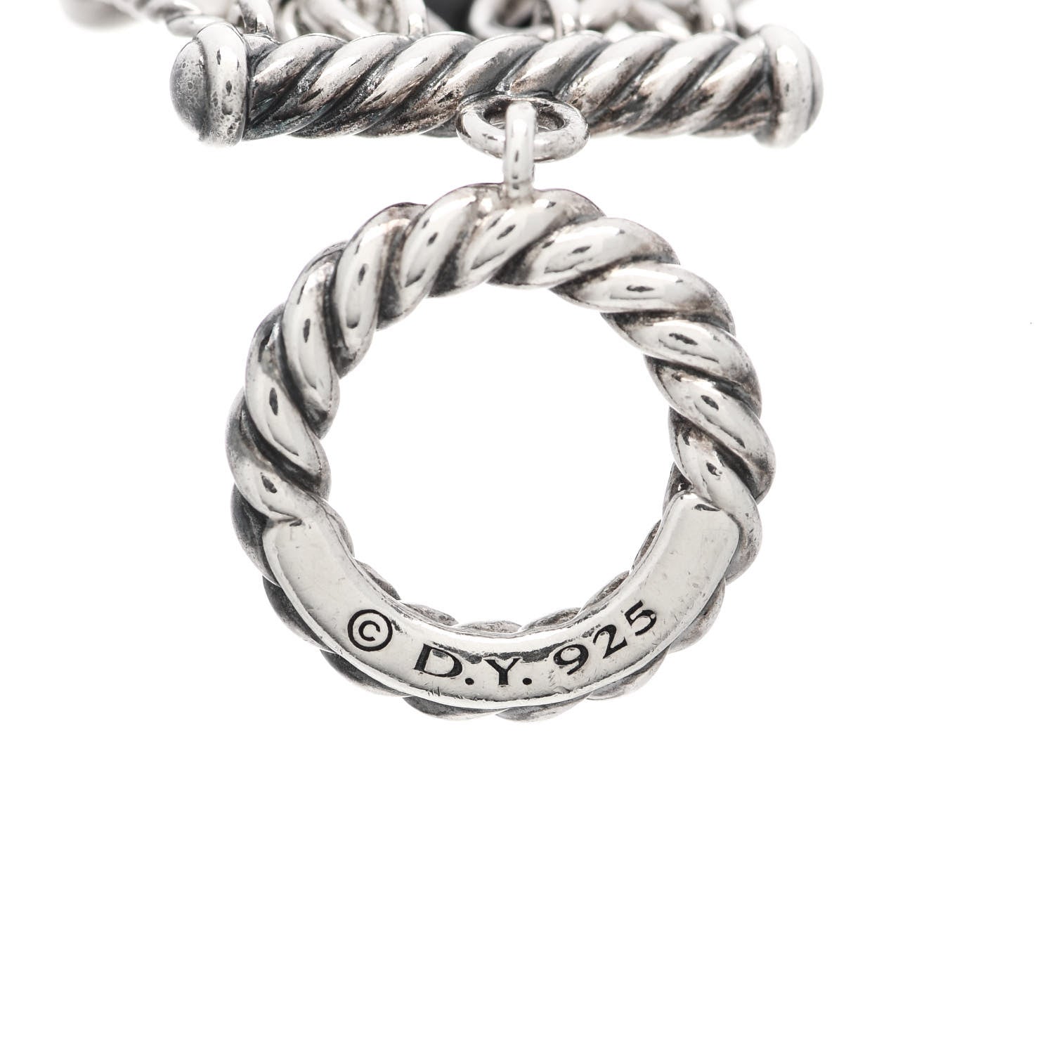 David Yurman Sterling Silver Pearl Hematine Agate Moonstone Bijoux Multi Strand Bracelet 3 of 4