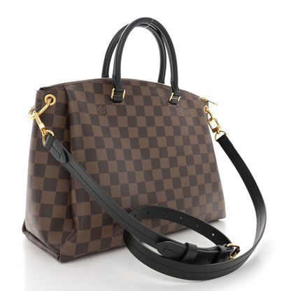 Louis Vuitton Damier Ebene Odeon Tote MM Black 3 of 9