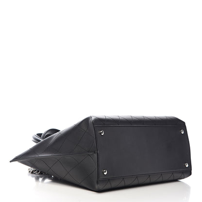Chanel Calfskin Stitched Shopping Tote Black 4 of 10