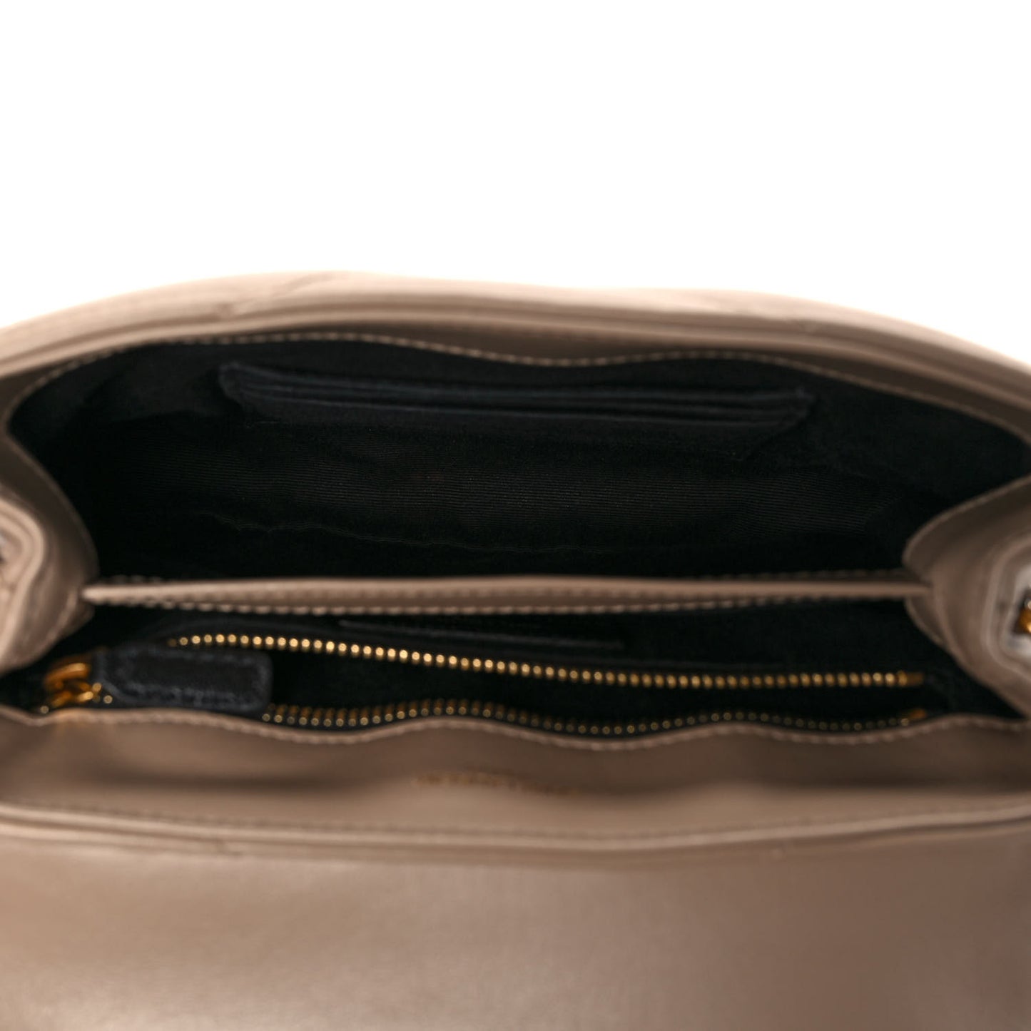 Calfskin Y Quilted Monogram Toy Loulou Crossbody Bag Dark Beige