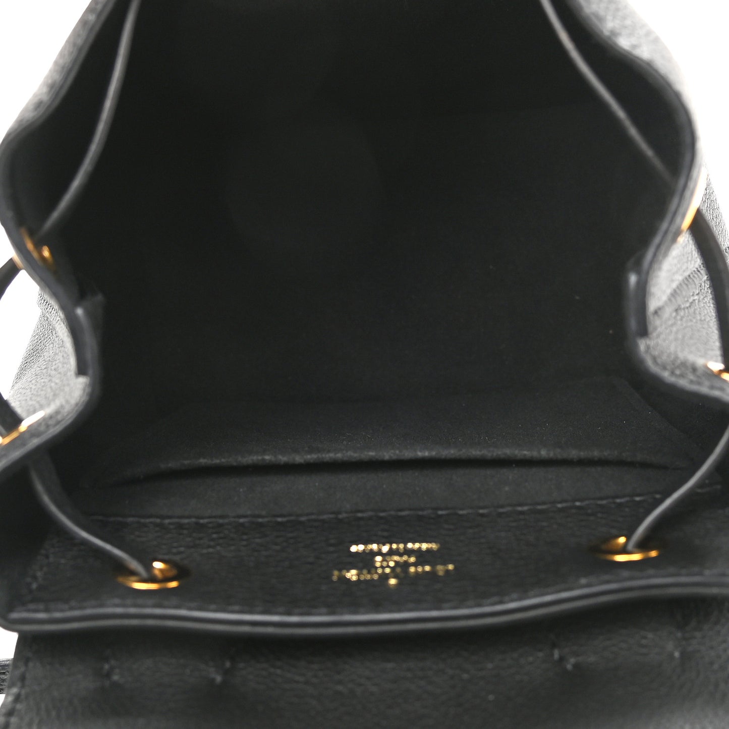 Calfskin Lockme Mini Backpack Black