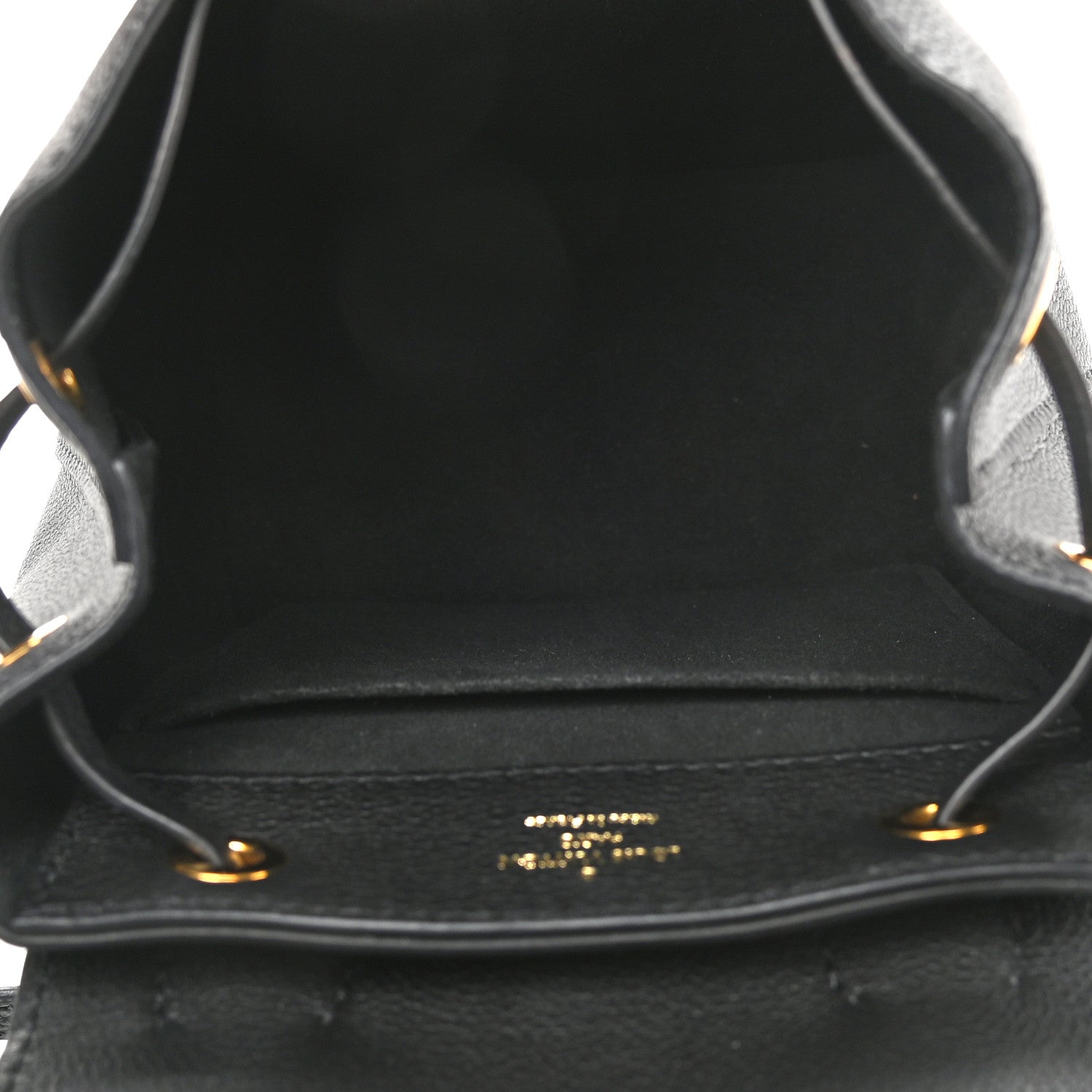 Louis Vuitton Calfskin Lockme Mini Backpack Black 5 of 8