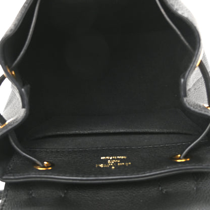 Louis Vuitton Calfskin Lockme Mini Backpack Black 5 of 8