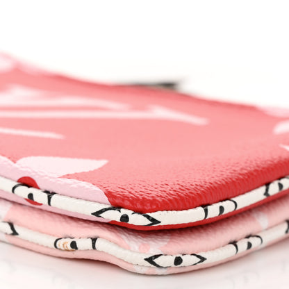 Louis Vuitton Monogram Giant Double Zip Pochette Rouge 10 of 10