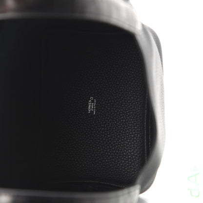 Hermes Taurillon Clemence Matte Alligator Picotin Lock Touch 18 PM Black 5 of 11