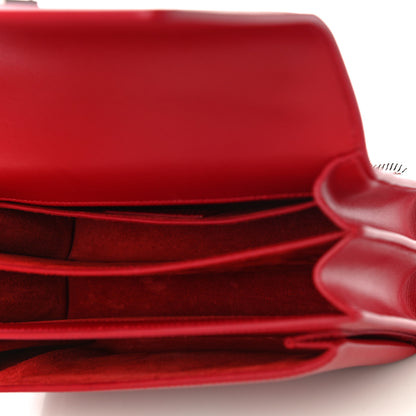 Saint Laurent Grained Calfskin Medium Monogram Sunset Red 5 of 12
