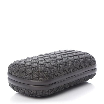 Bottega Veneta Metal Intrecciato Mesh Woven Knot Clutch in Gunmetal 4 of 8