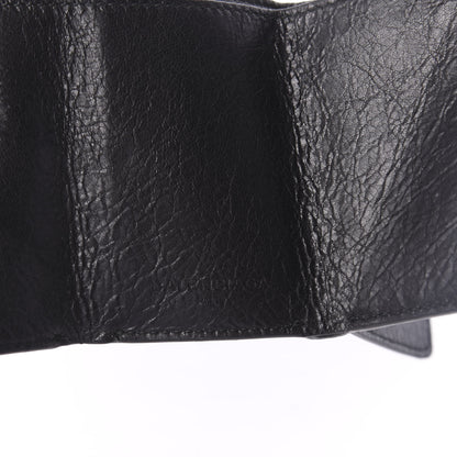 Balenciaga Agneau Classic Silver Hardware Mini Wallet Black 6 of 6