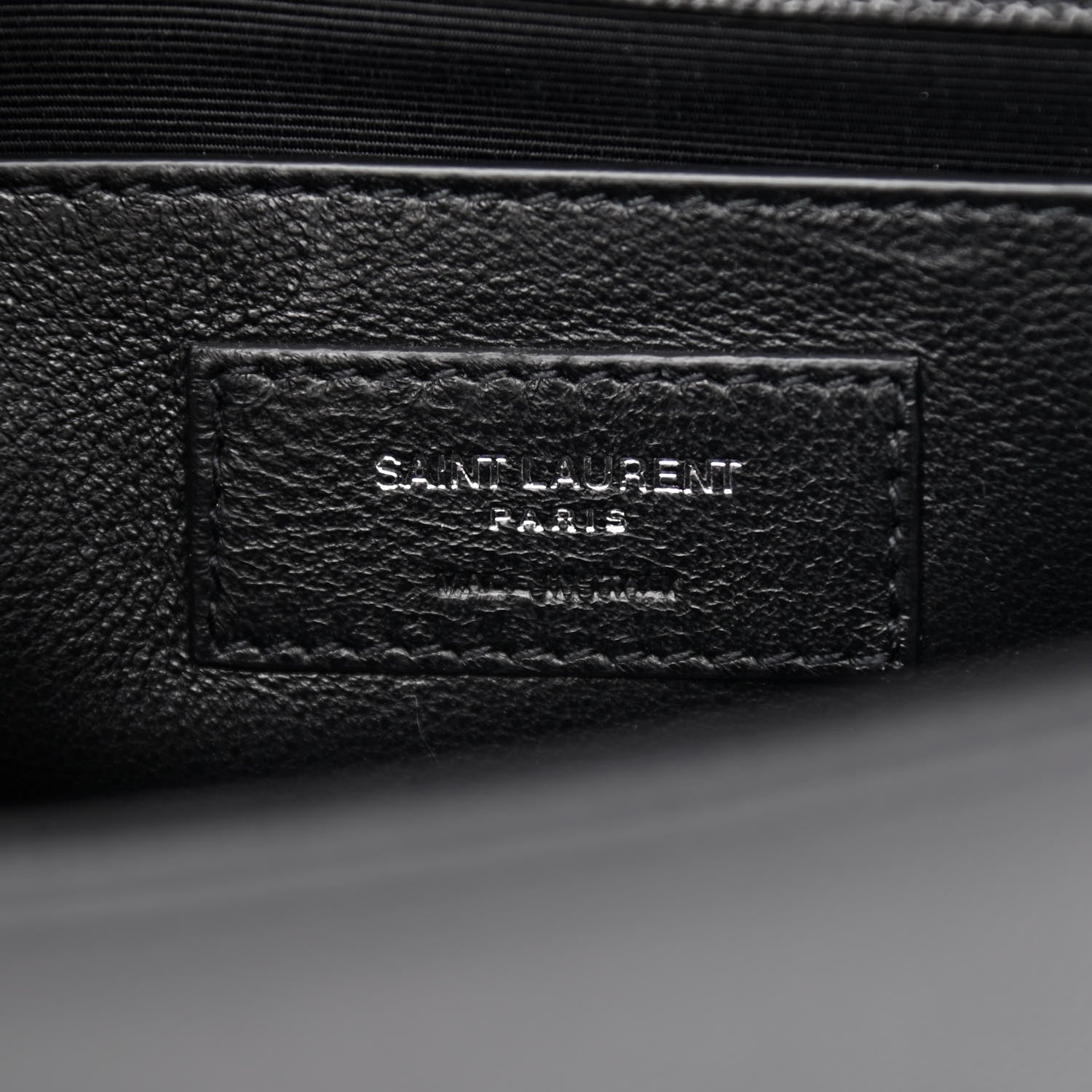 Saint Laurent Grain De Poudre Small Monogram Kate Satchel Black 6 of 10