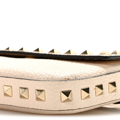 Valentino Garavani Grainy Calfskin Rockstud Crossbody Pouch Light Ivory 8 of 12