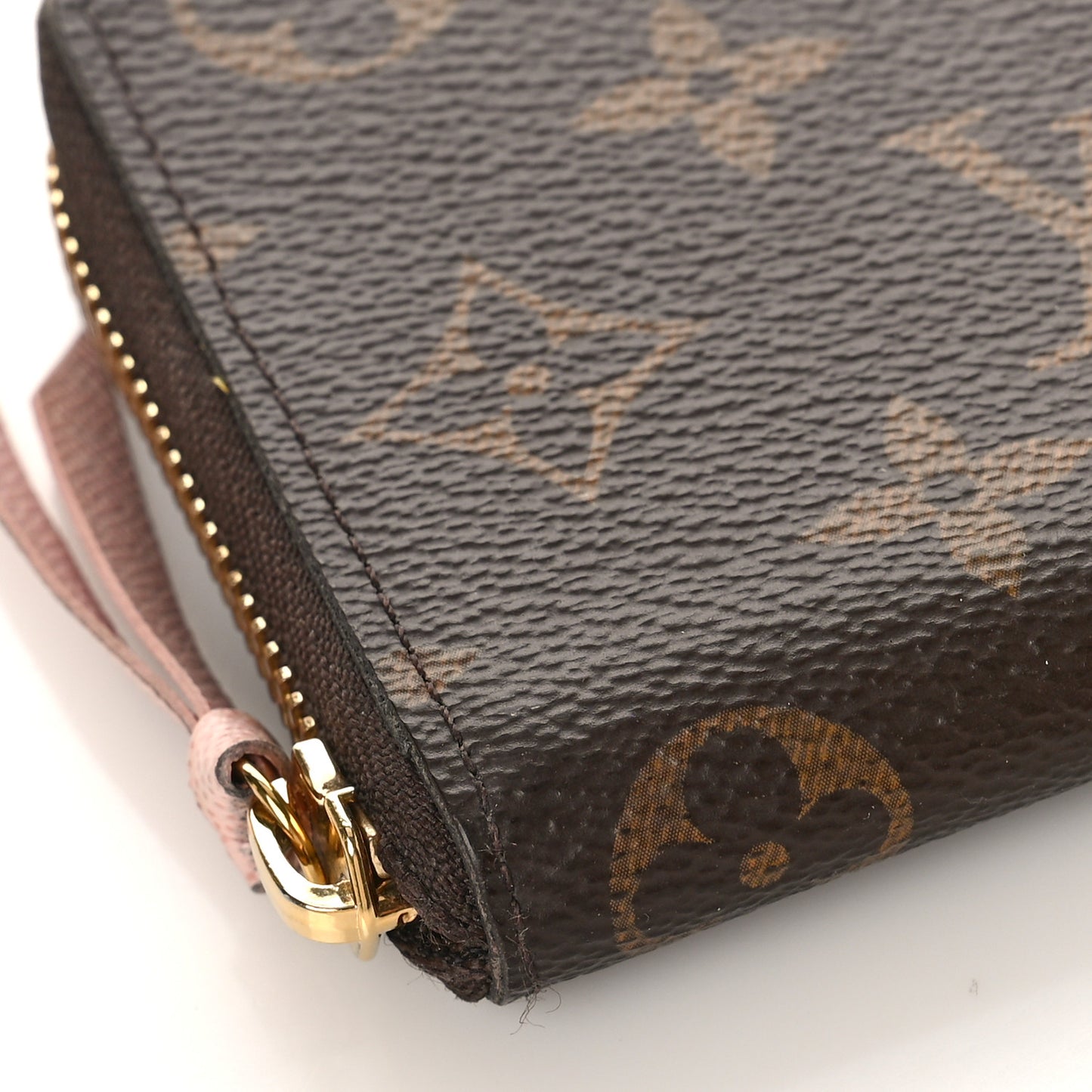 Monogram Clemence Wallet Rose Ballerine