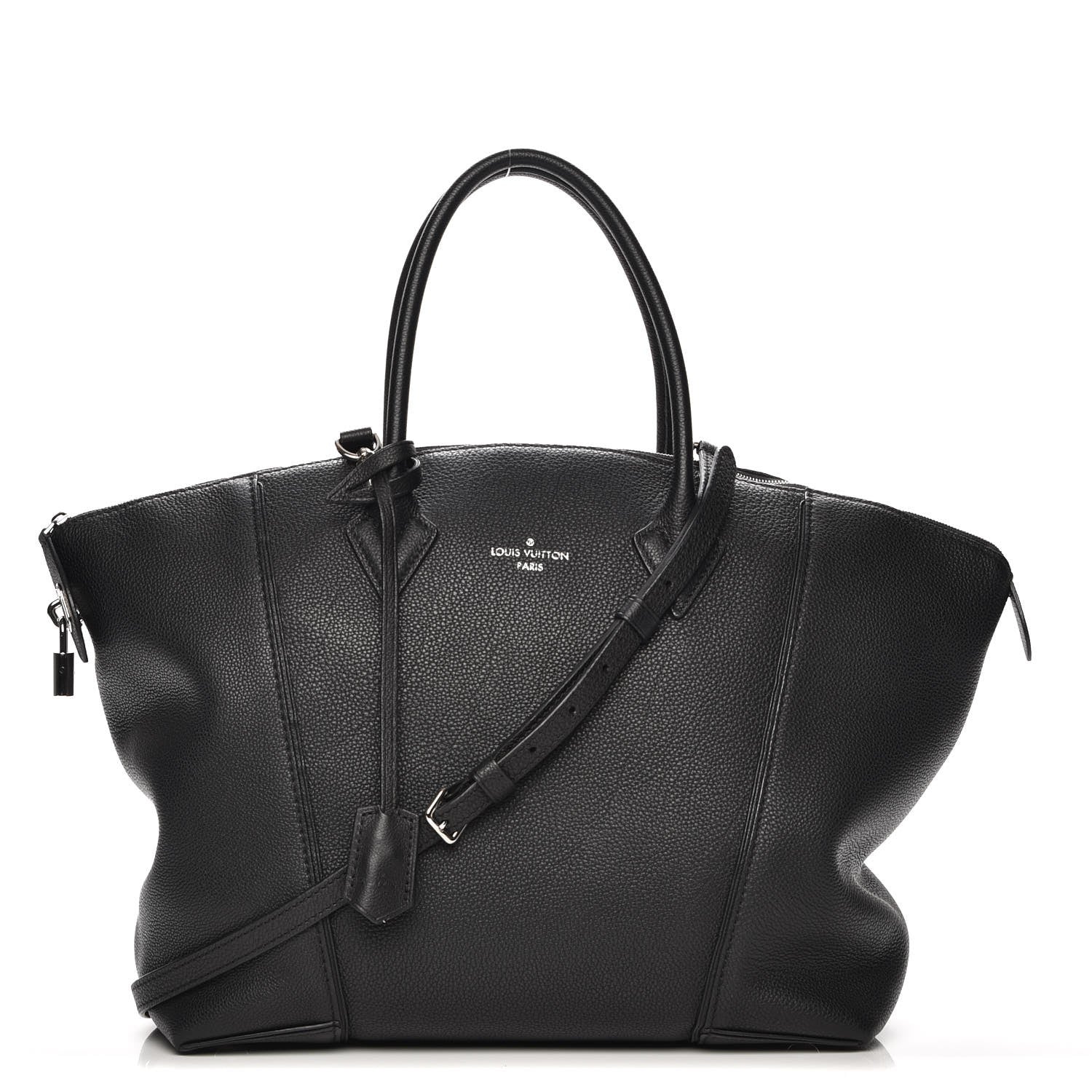 Louis Vuitton Veau Cachemire Soft Lockit MM Black 1 of 9