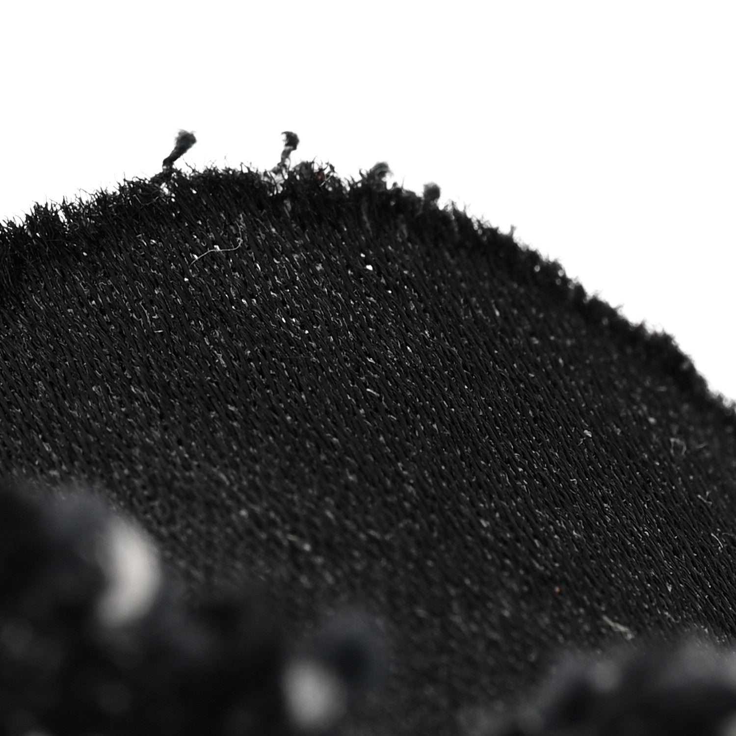 Chanel Tweed Camellia Pin Brooch Black White 5 of 5