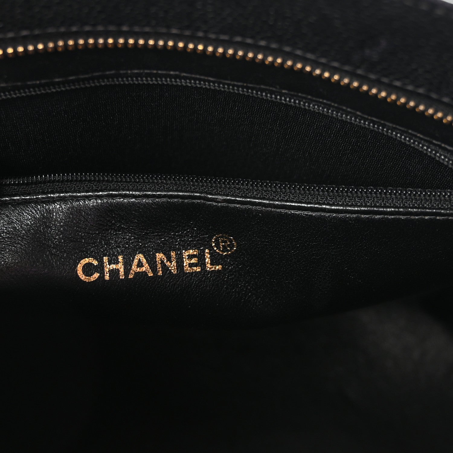 Chanel Caviar Quilted Medallion Tote Black 6 of 10