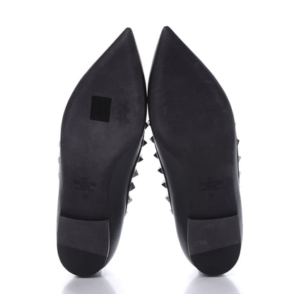 Valentino Garavani Nappa Rockstud Ballerina Flats 38 Black 5 of 9
