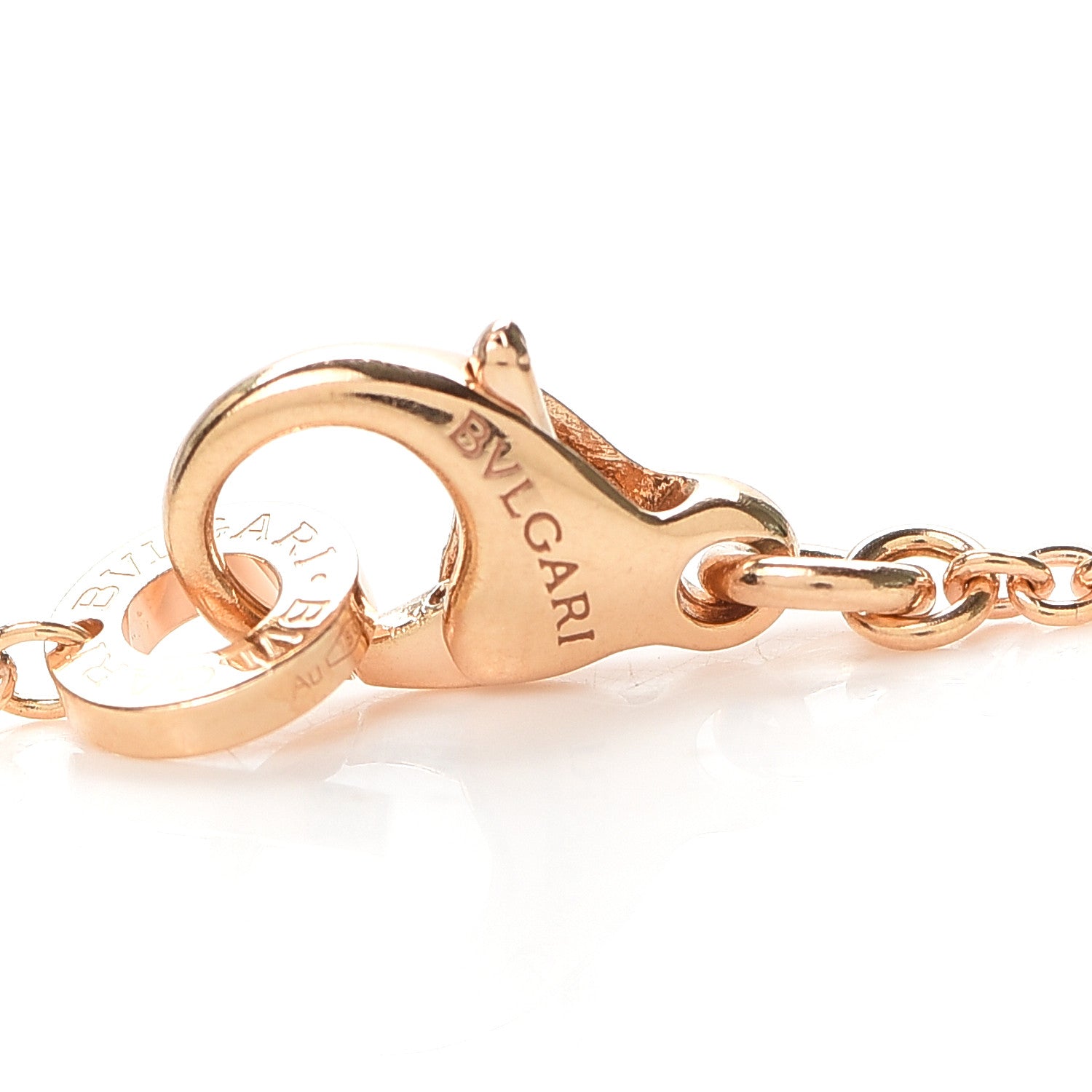 Bulgari 18K Rose Gold Diamond B.Zero1 Open Legends Pendant Necklace 6 of 9