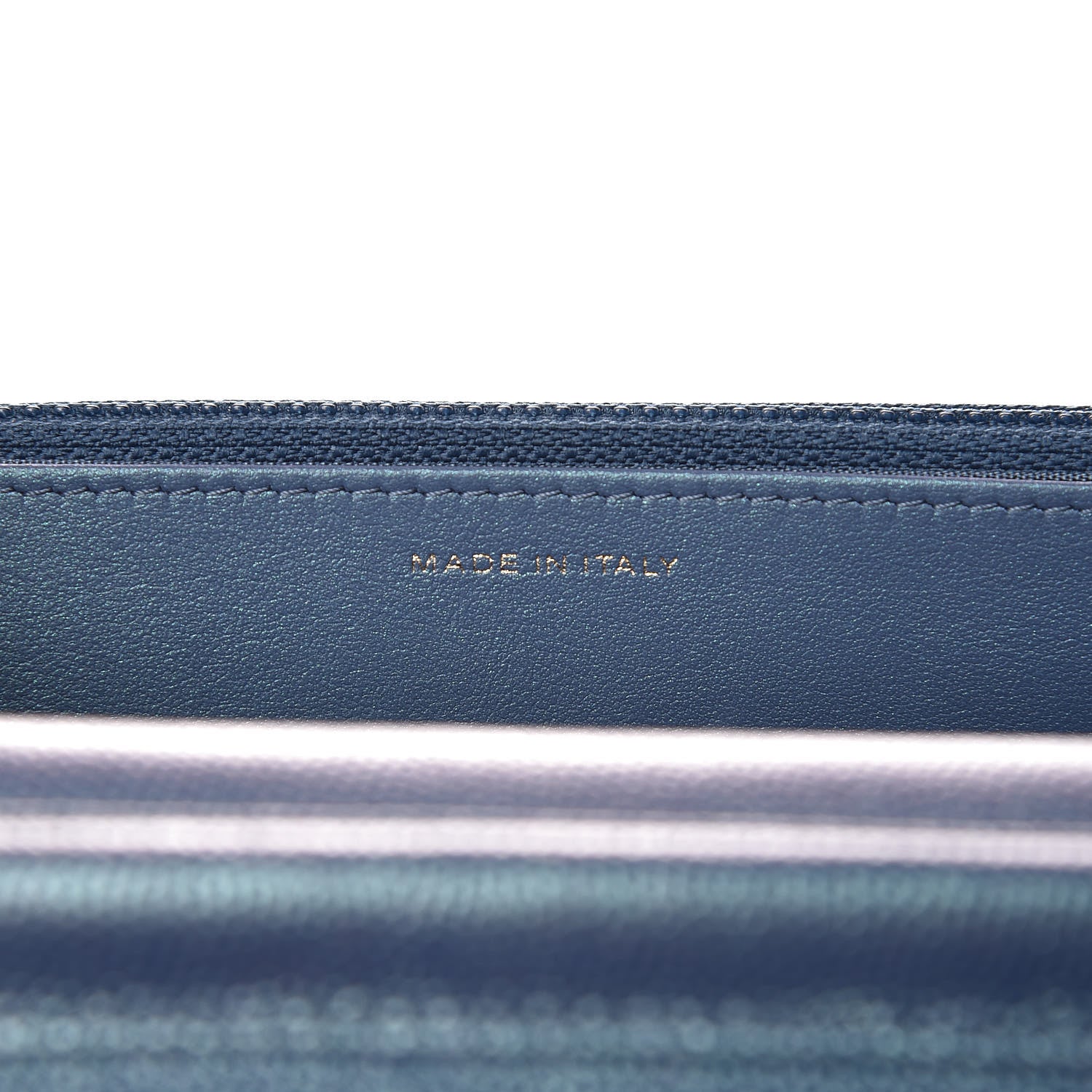 Chanel Iridescent Caviar Quilted Wallet On Chain WOC Dark Blue 7 of 11