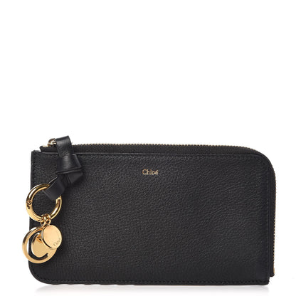 Chloe Calfskin Alphabet Purse Wallet Black 1 of 8