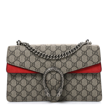 Gucci GG Supreme Monogram Small Dionysus Shoulder Bag Red 1 of 11