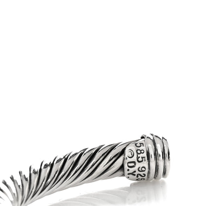 David Yurman Sterling Silver 14K Yellow Gold 5mm Station Cable Bracelet 3 of 3