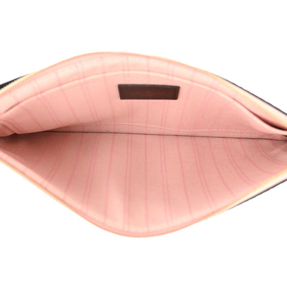 Louis Vuitton Damier Ebene Neo Neverfull MM Rose Ballerine 7 of 16