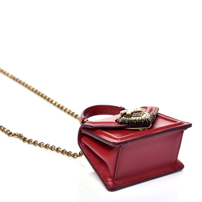 Dolce & Gabbana Smooth Calfskin Micro Devotion Satchel Red 4 of 10