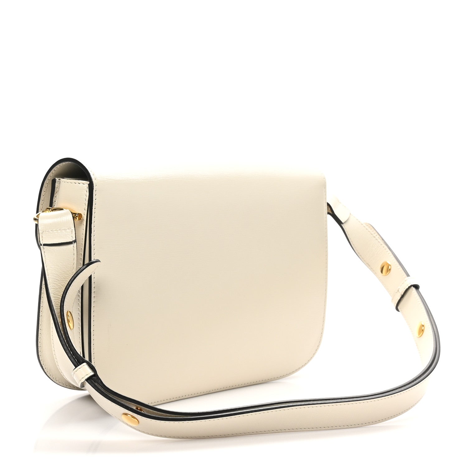 Gucci Azalea Calfskin Horsebit 1955 Shoulder Bag Mystic White 3 of 10