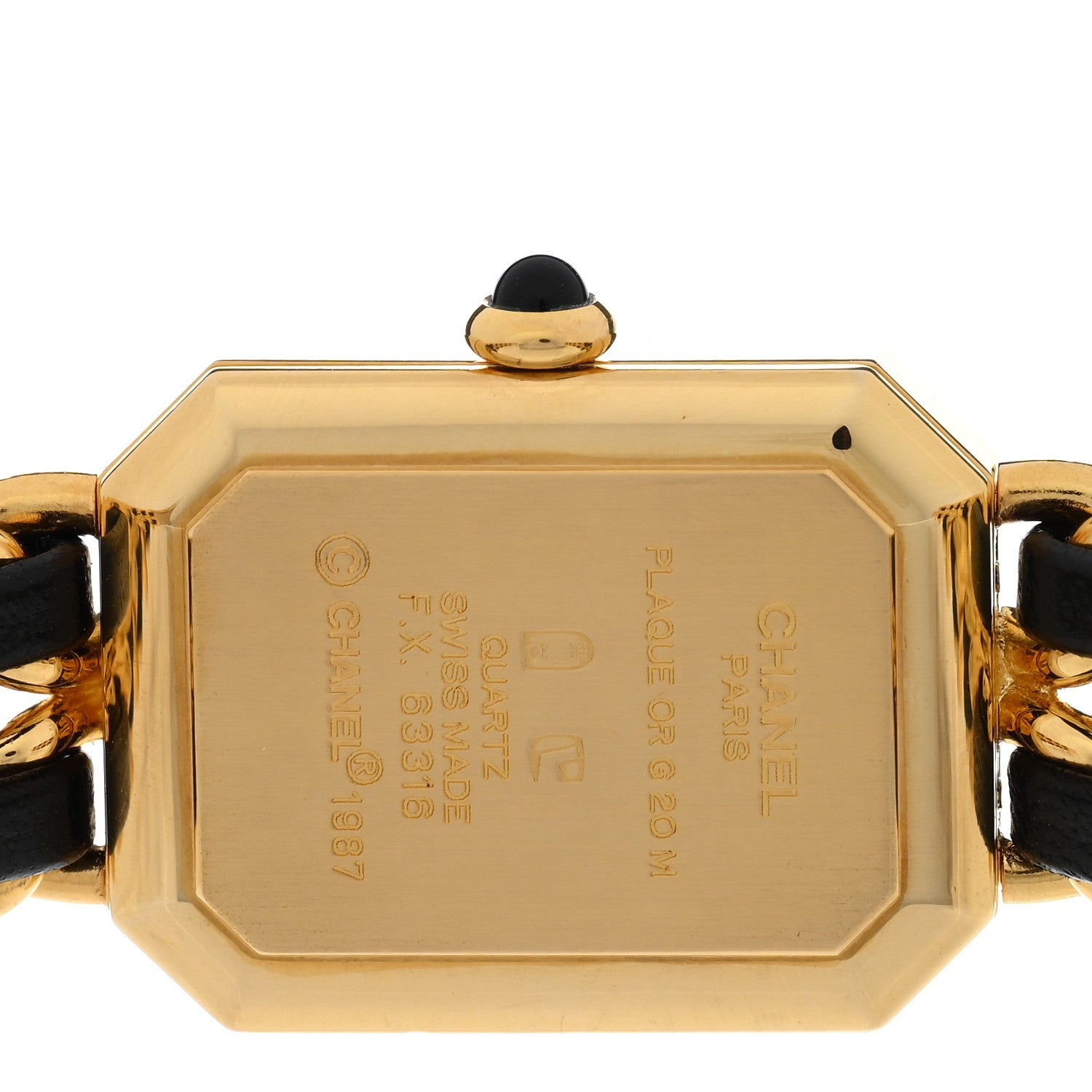 Chanel Stainless Steel Lambskin 20mm Chain Premiere Quartz Watch Gold 4 of 4