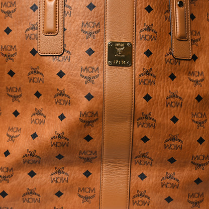 MCM Visetos Large Liz Reversible Shopper Tote Cognac 13 of 23