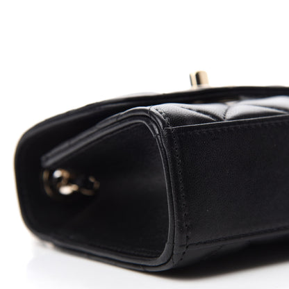 Chanel Lambskin Quilted Mini Trendy CC Chain Wallet Black 6 of 11