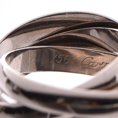Cartier 18K White Gold Trinity Ring 49 4.75 5 of 6