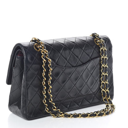 Chanel Lambskin Quilted Medium Double Flap Black 3 of 11