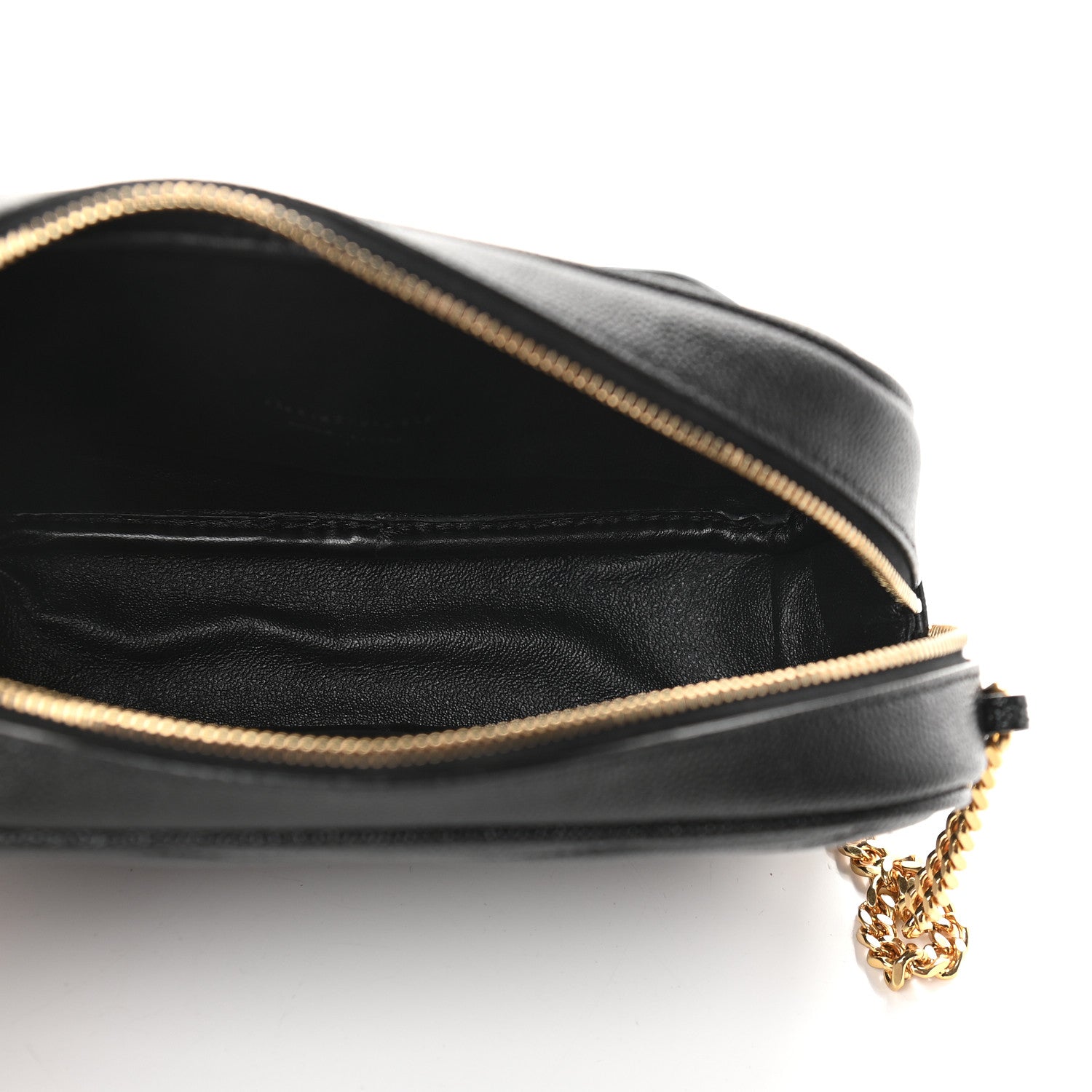 Saint Laurent Grain De Poudre Matelasse Monogram Mini Lou Camera Bag Black 5 of 9