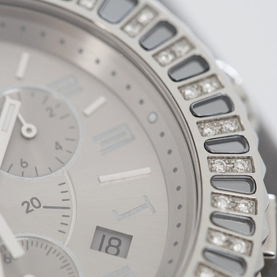Christian Dior Stainless Steel Diamond Sapphire 38mm Christal Chronograph Quartz Watch White 5 of 16