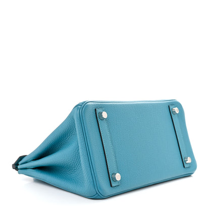 Hermes Togo Birkin 25 Turquoise 4 of 11