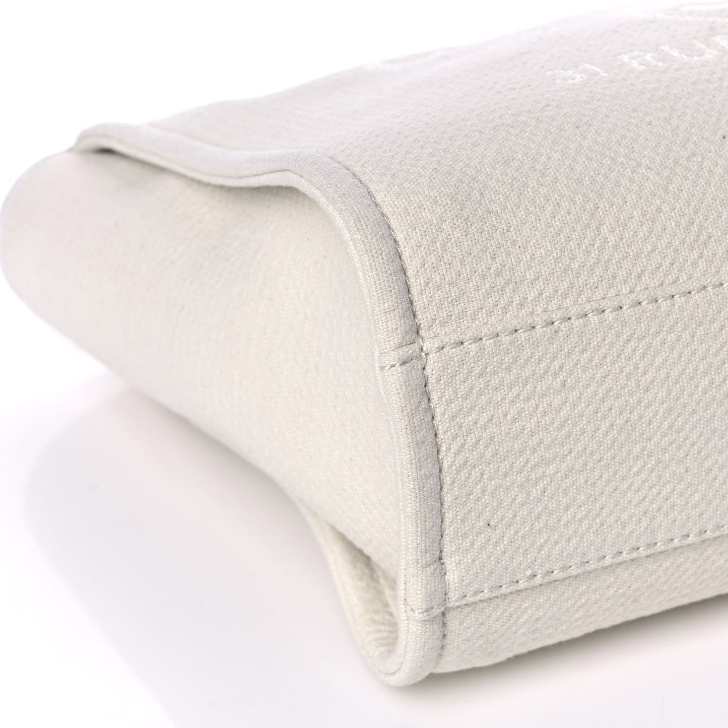 Mixed Fibers Small Deauville Tote White