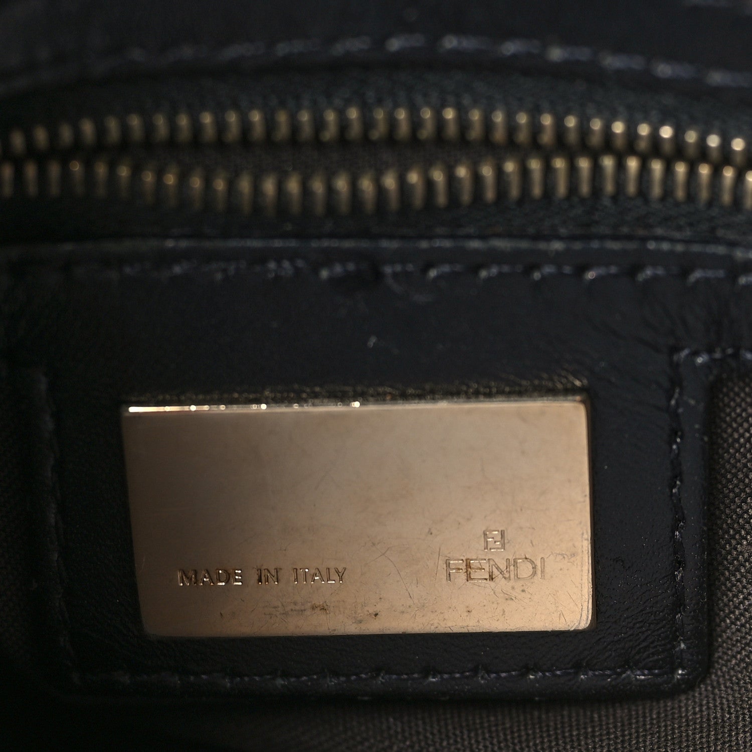 Fendi Zucca Cuoio Lucido Small Chef Hobo Tobacco Moro 6 of 9