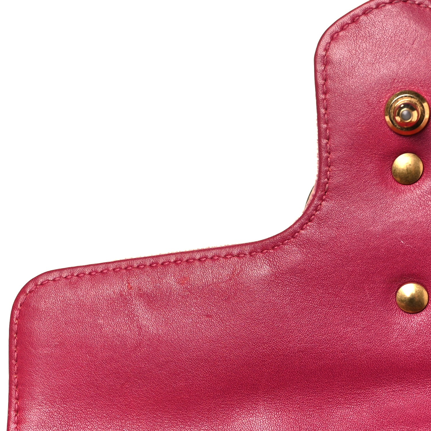 Gucci Velvet Matelasse Embroidered Mini GG Marmont Shoulder Bag Light Raspberry Rose 11 of 11