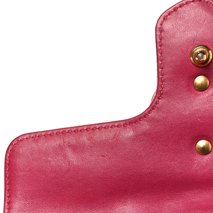 Gucci Velvet Matelasse Embroidered Mini GG Marmont Shoulder Bag Light Raspberry Rose 11 of 11