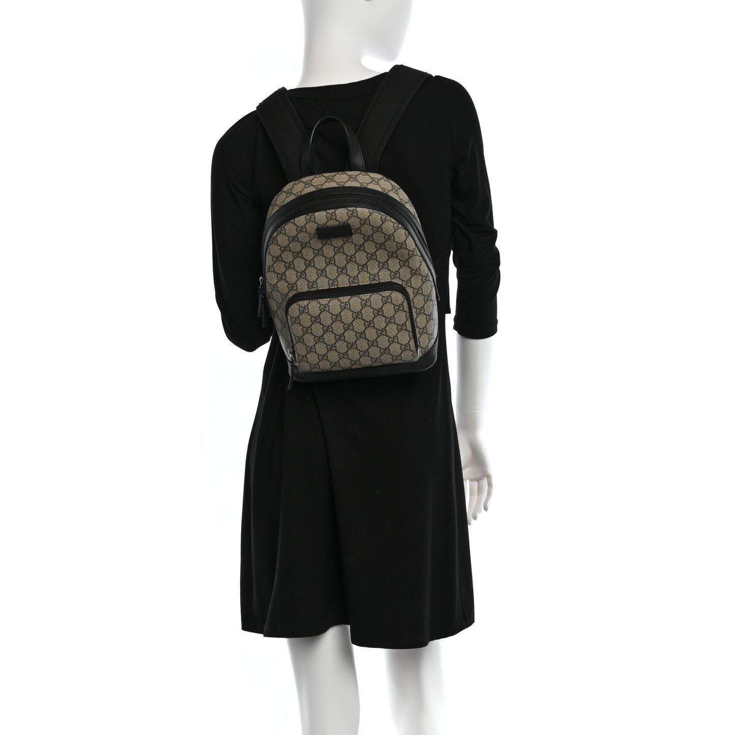 GG Supreme Monogram Small Eden Day Backpack Black