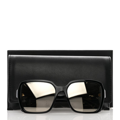 Chanel Acetate Polarized Square Sunglasses 5408 Black 9 of 9