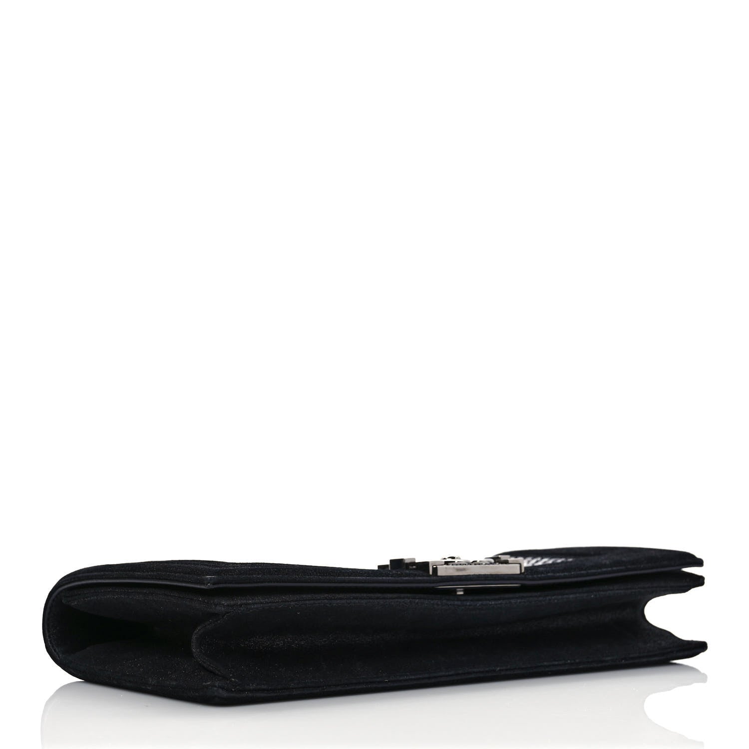 Chanel Iridescent Calfskin Python Crystal Boy Flap Clutch Black 4 of 8