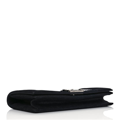 Chanel Iridescent Calfskin Python Crystal Boy Flap Clutch Black 4 of 8