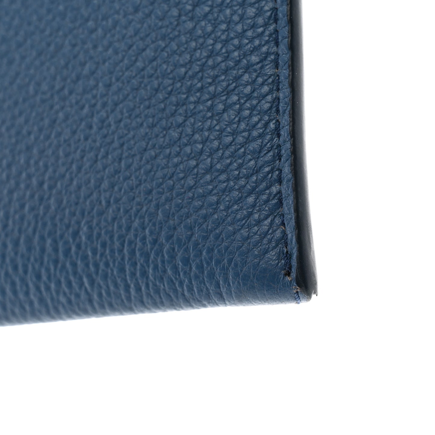 Vitello Grain Envelope Wallet Cobalto