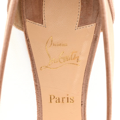 Christian Louboutin Veau Velours Rete Galativi Flats 38.5 Courtisane 8 of 14