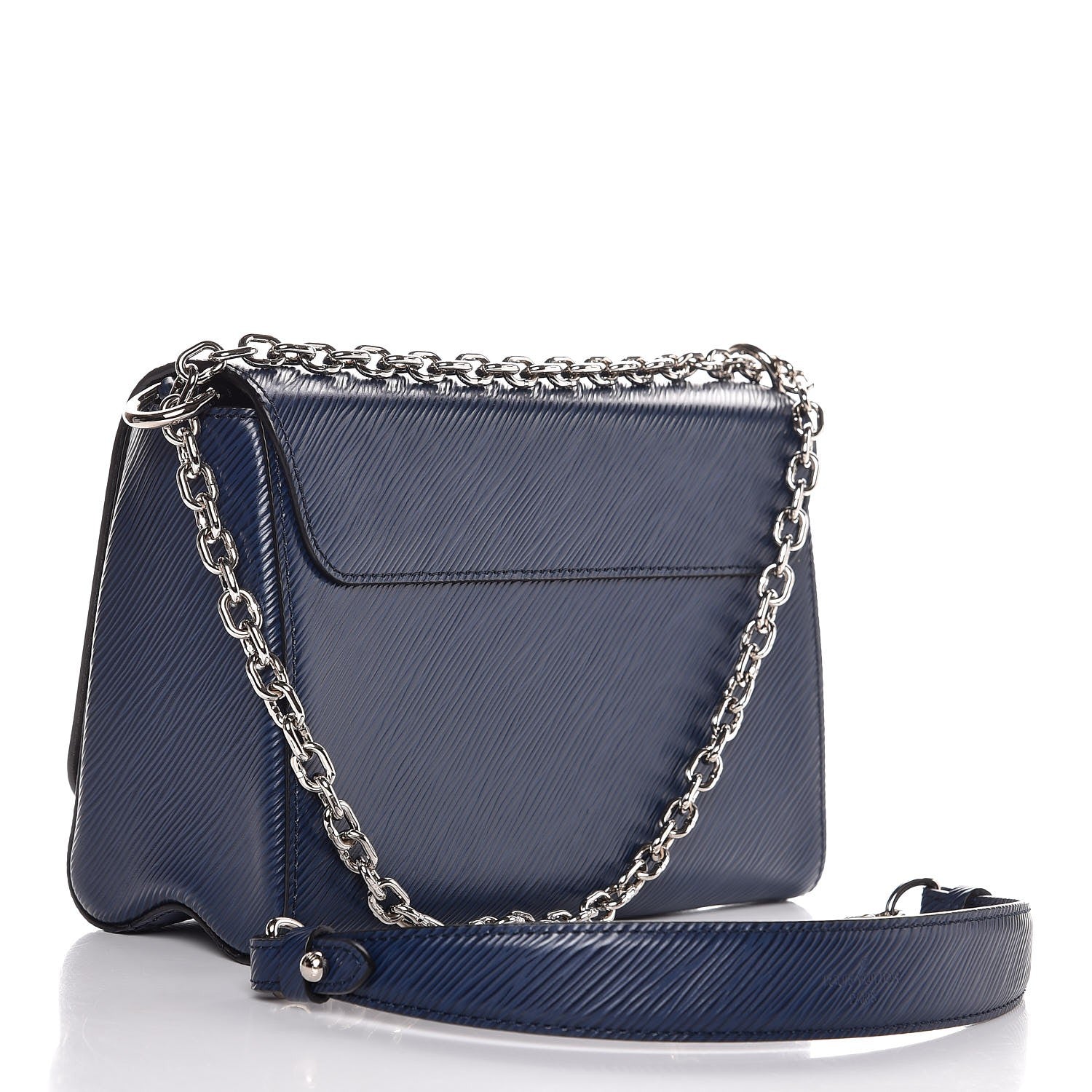 Louis Vuitton Epi Twist Shoulder Bag MM Indigo 3 of 8