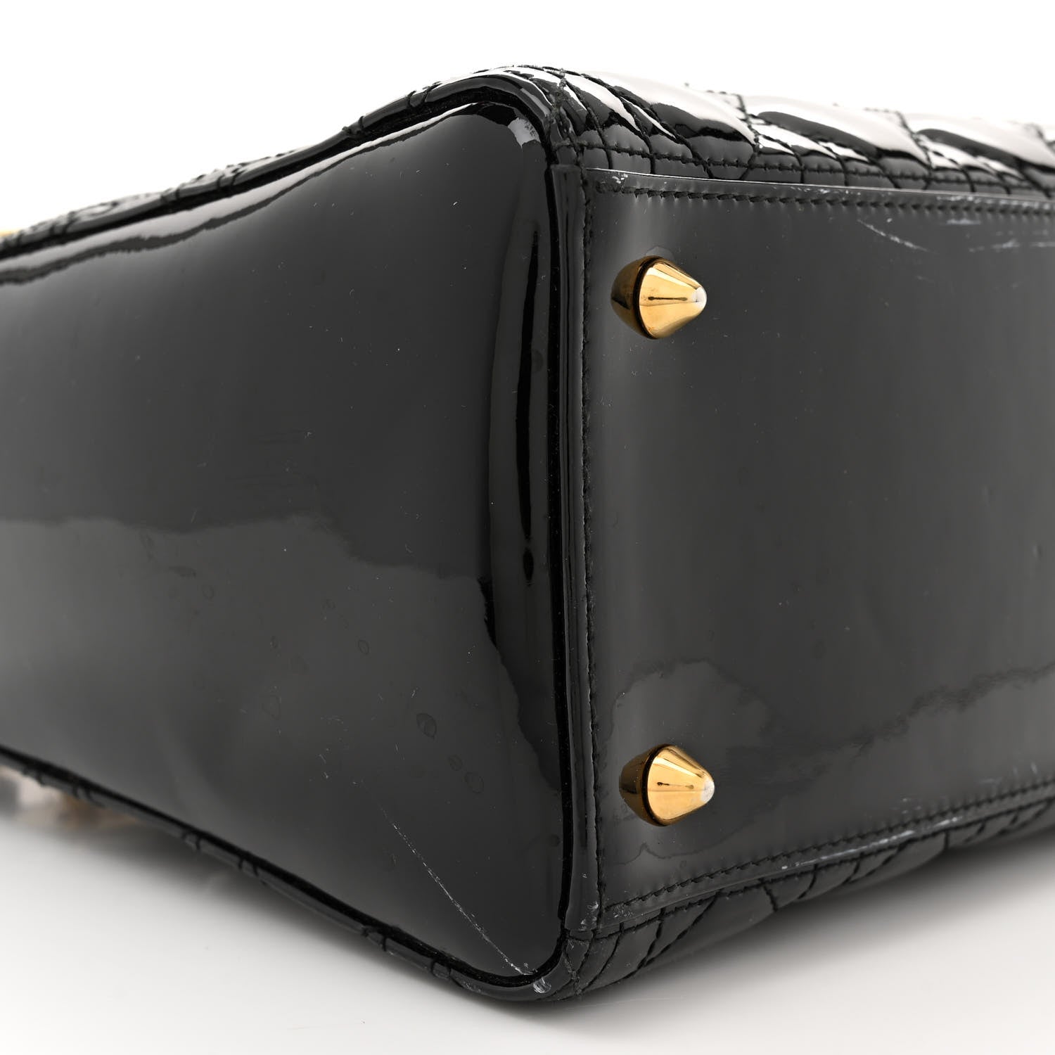 Christian Dior Patent Cannage Medium Lady Dior Black 9 of 16