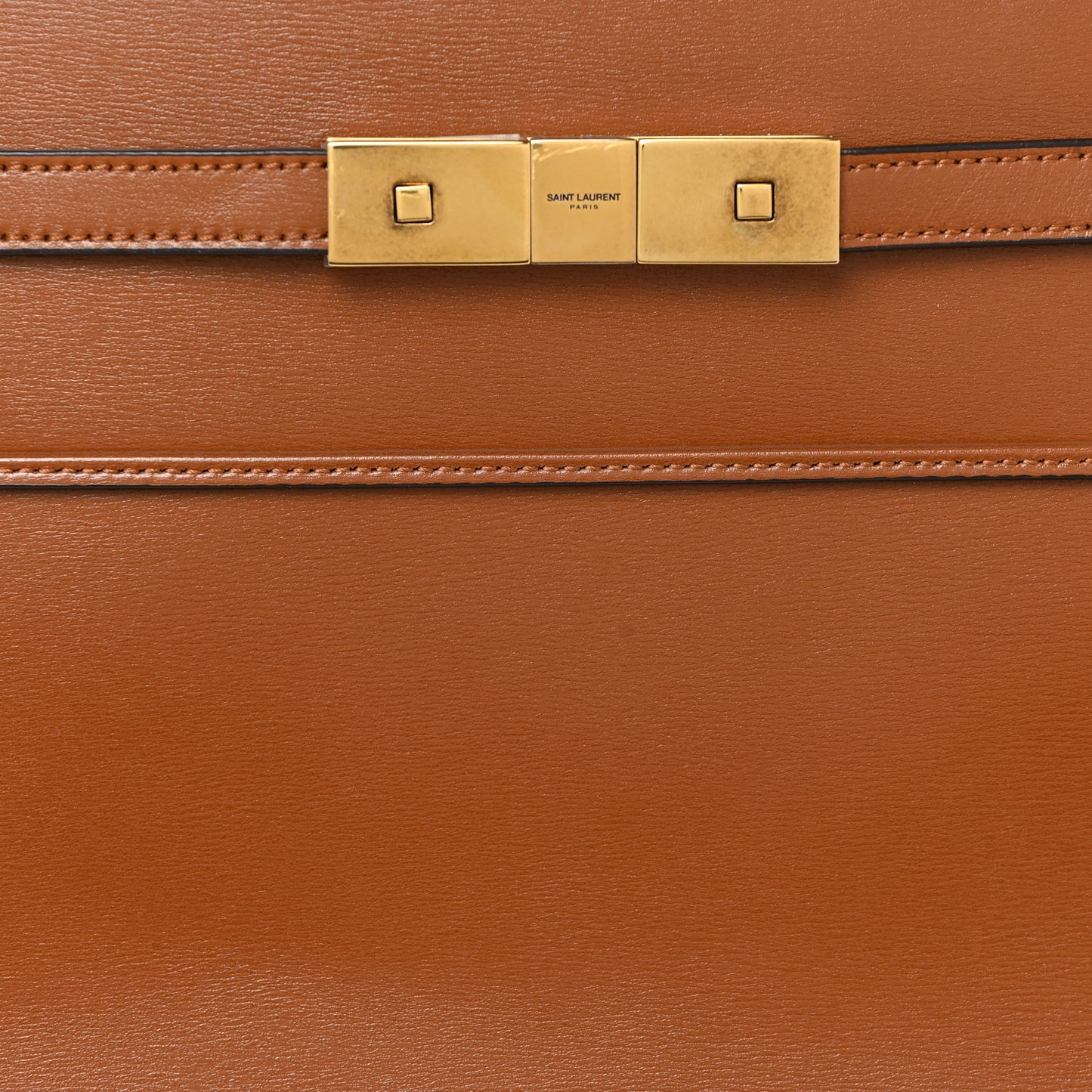 Calfskin Small Manhattan Shopper Tote Brick